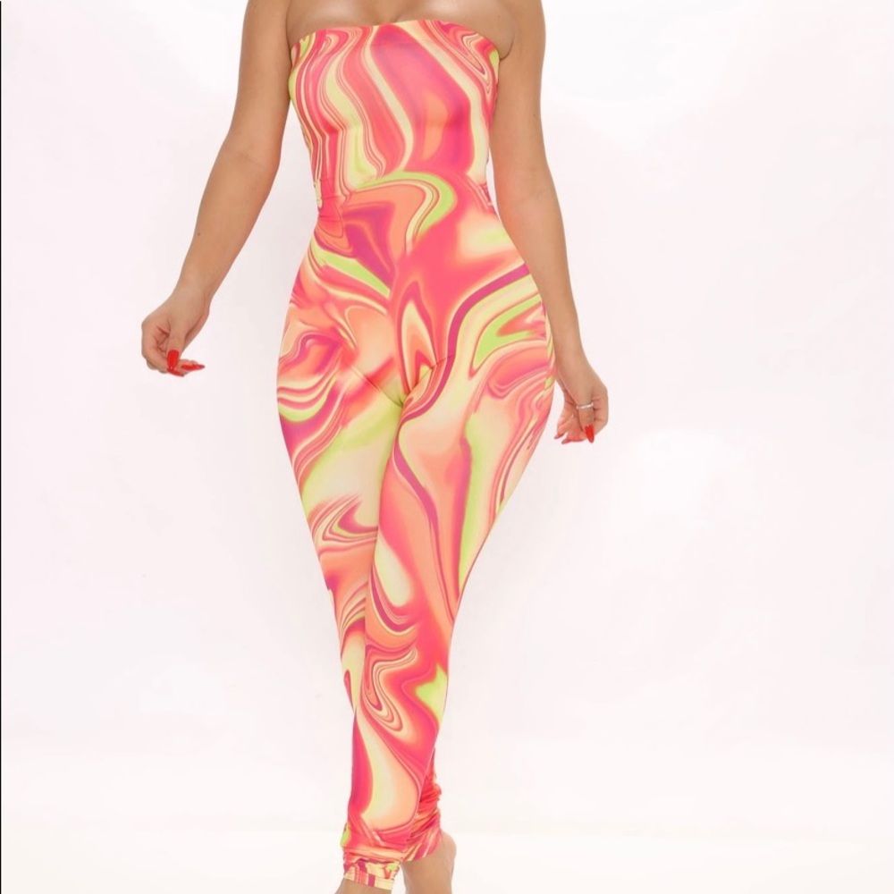 Nadia Swirl Fashion Nova Jumpsuit